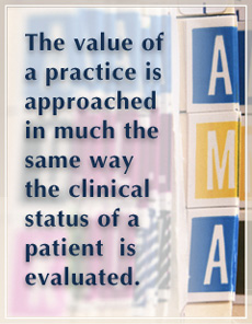 Valuation includes numerous tangible and intangible factors.